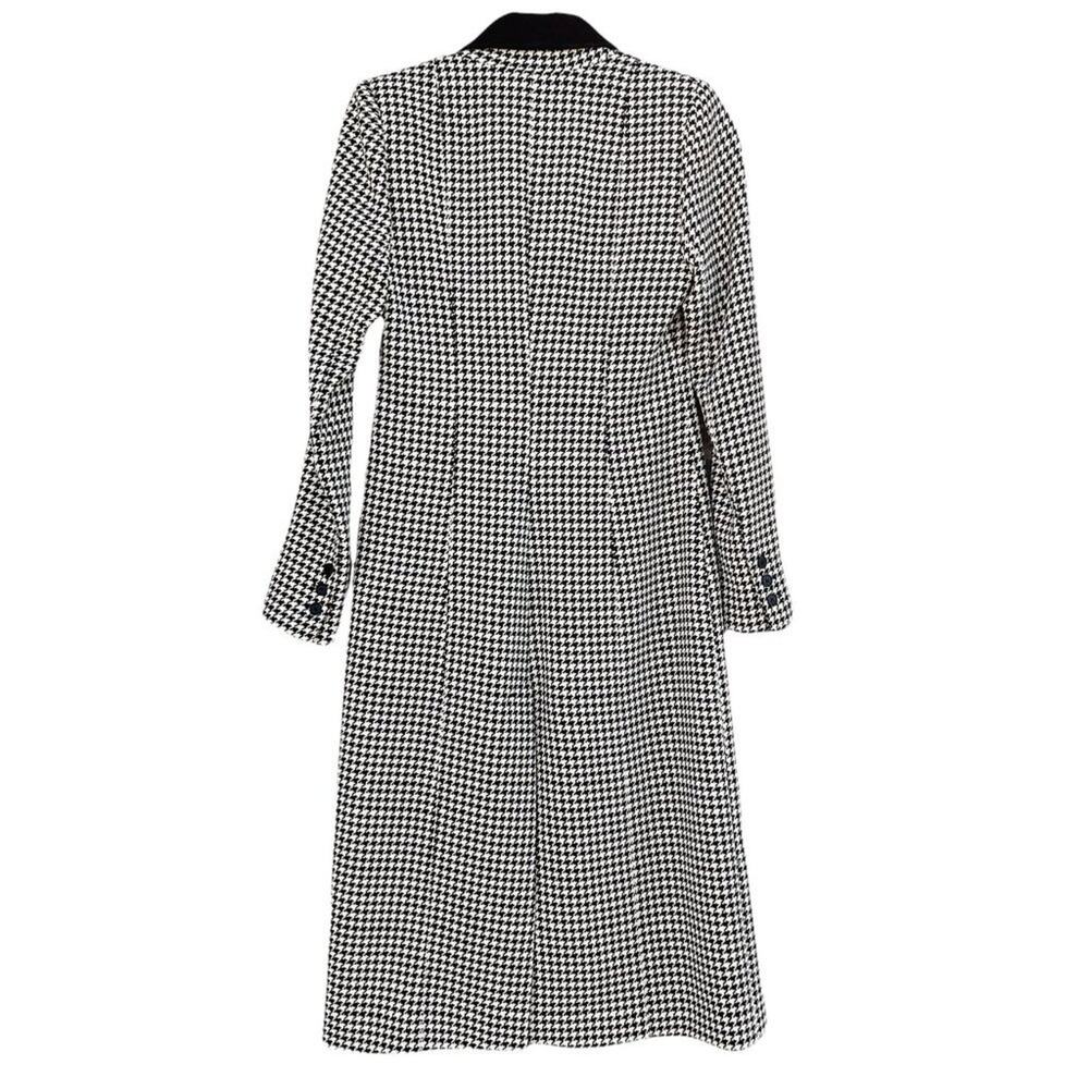 Smythe Brando Coat Houndstooth Black Cream - Picture 5 of 7